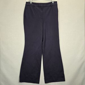 Boden Pants Women 12 R Navy Cropped Wide Leg High Rise British Outdoor Boho New